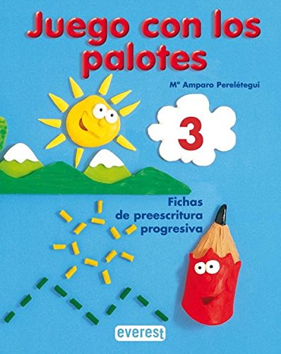 Juego con los palotes 3: Fichas de preescritura progresiva book