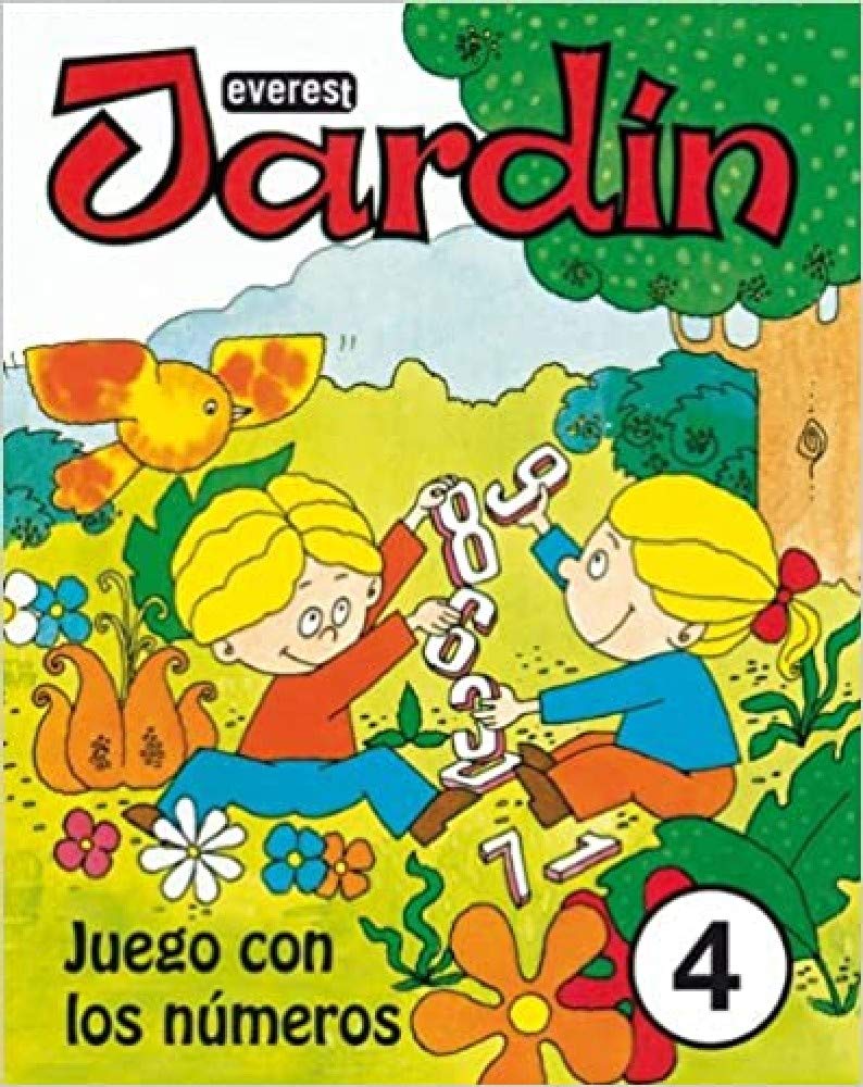 Jardín. Juego con los números 4 book