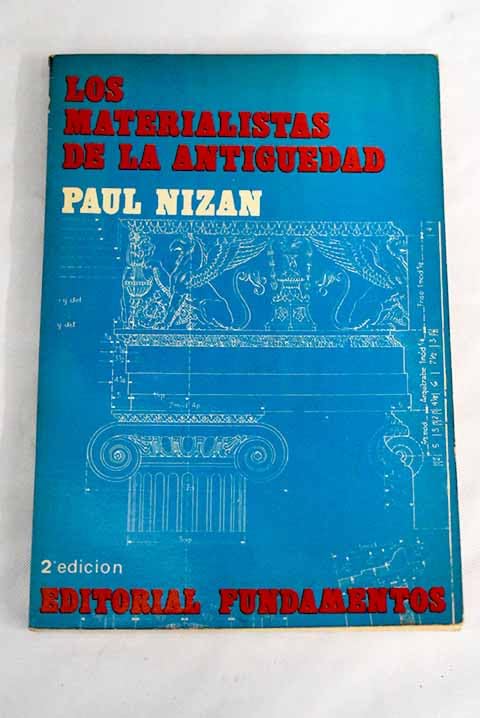Materialistas de la antigüedad, los book