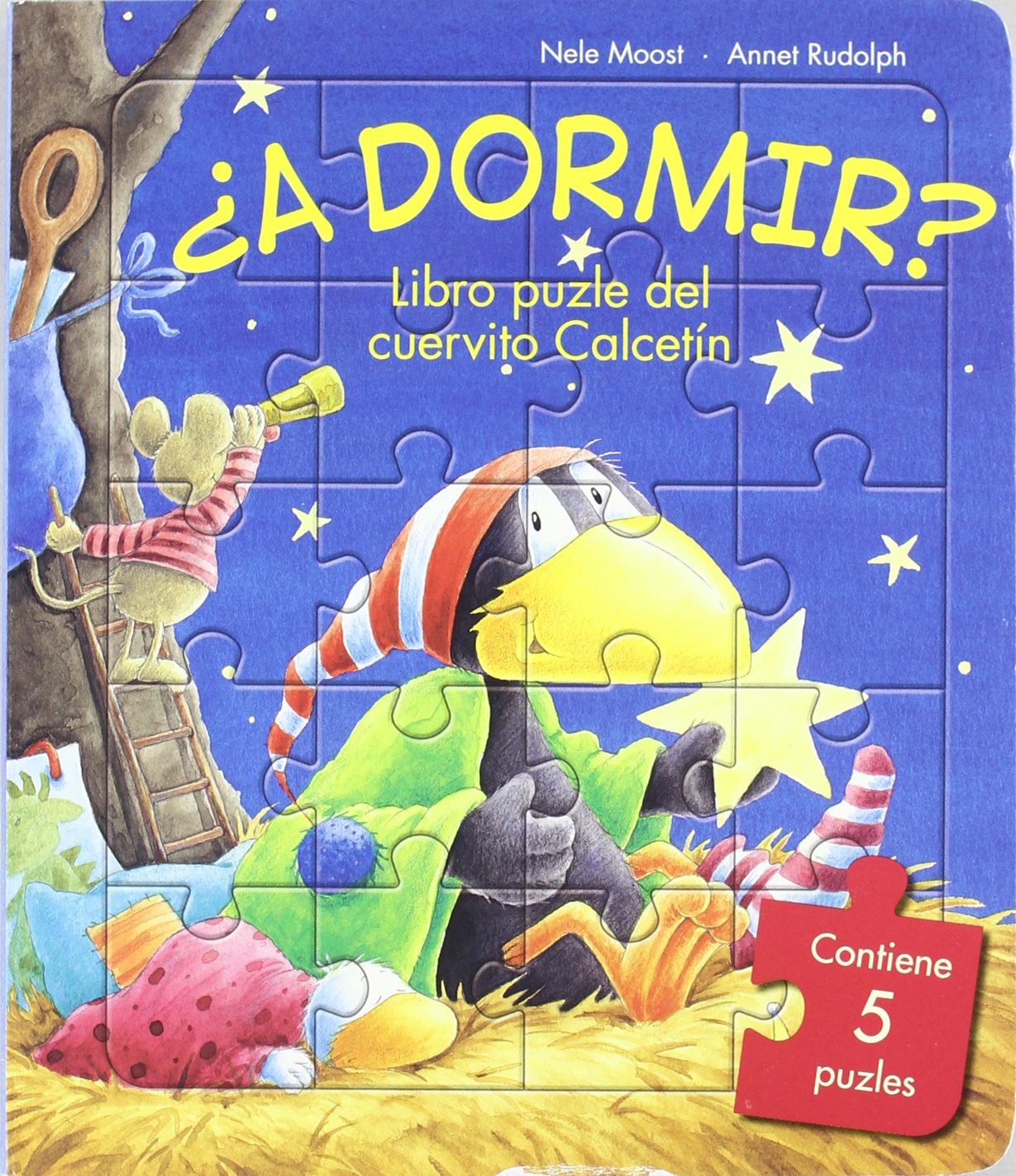 ¿A dormir?. Libro puzle del cuervito Calcetín Learning & Reference
