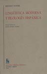 Linguistica moderna y filologia hispanica / Modern Linguistics and Philology book