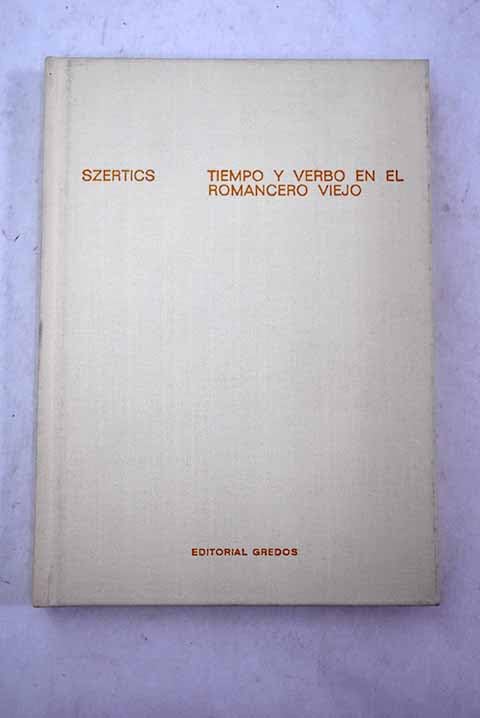 Tiempo y verbo en el romancero viejo Books