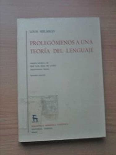 Prolegomenos a Una Teoria del Lenguaje Books