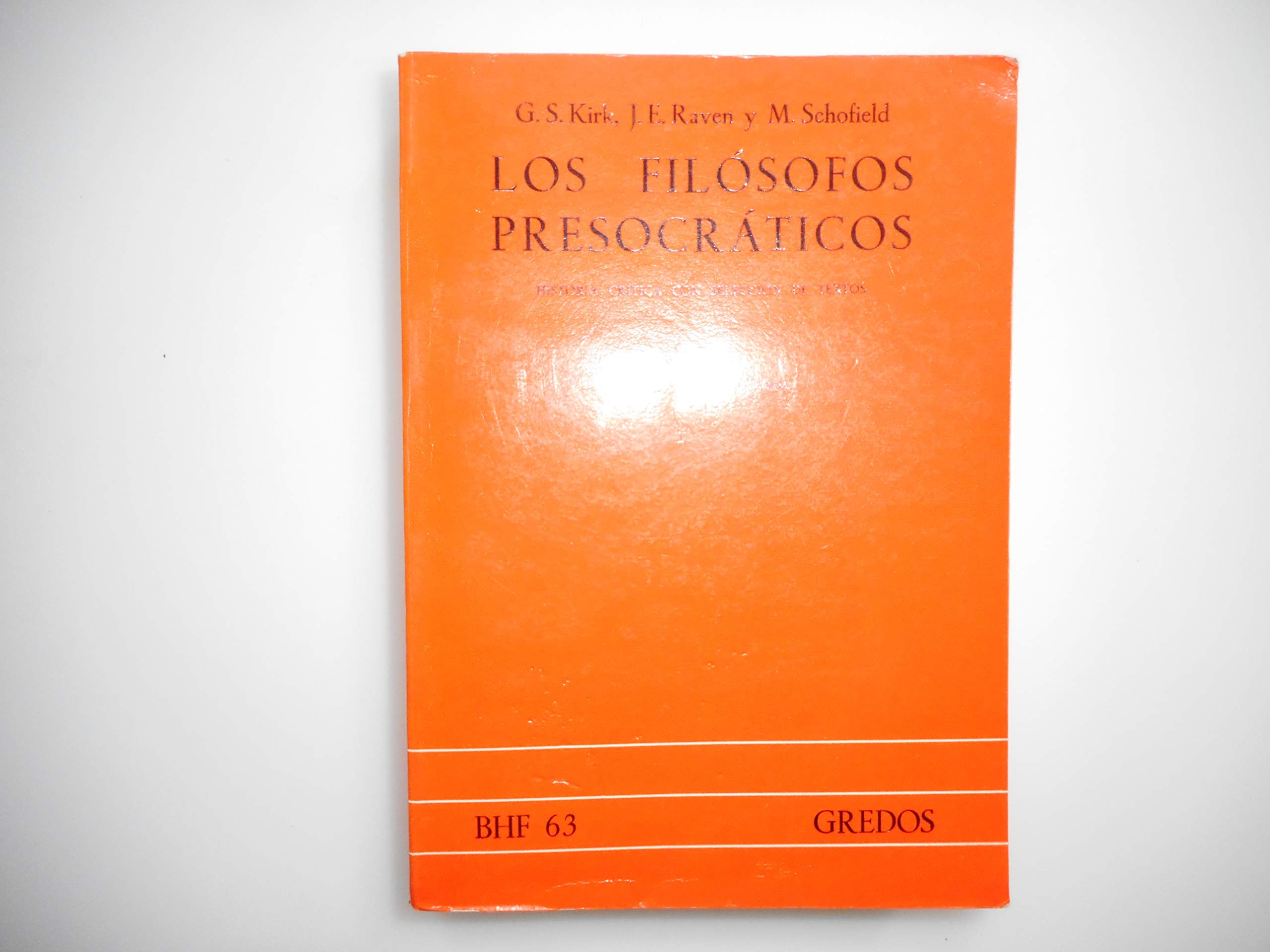Filosofos presocraticos (historia critic book