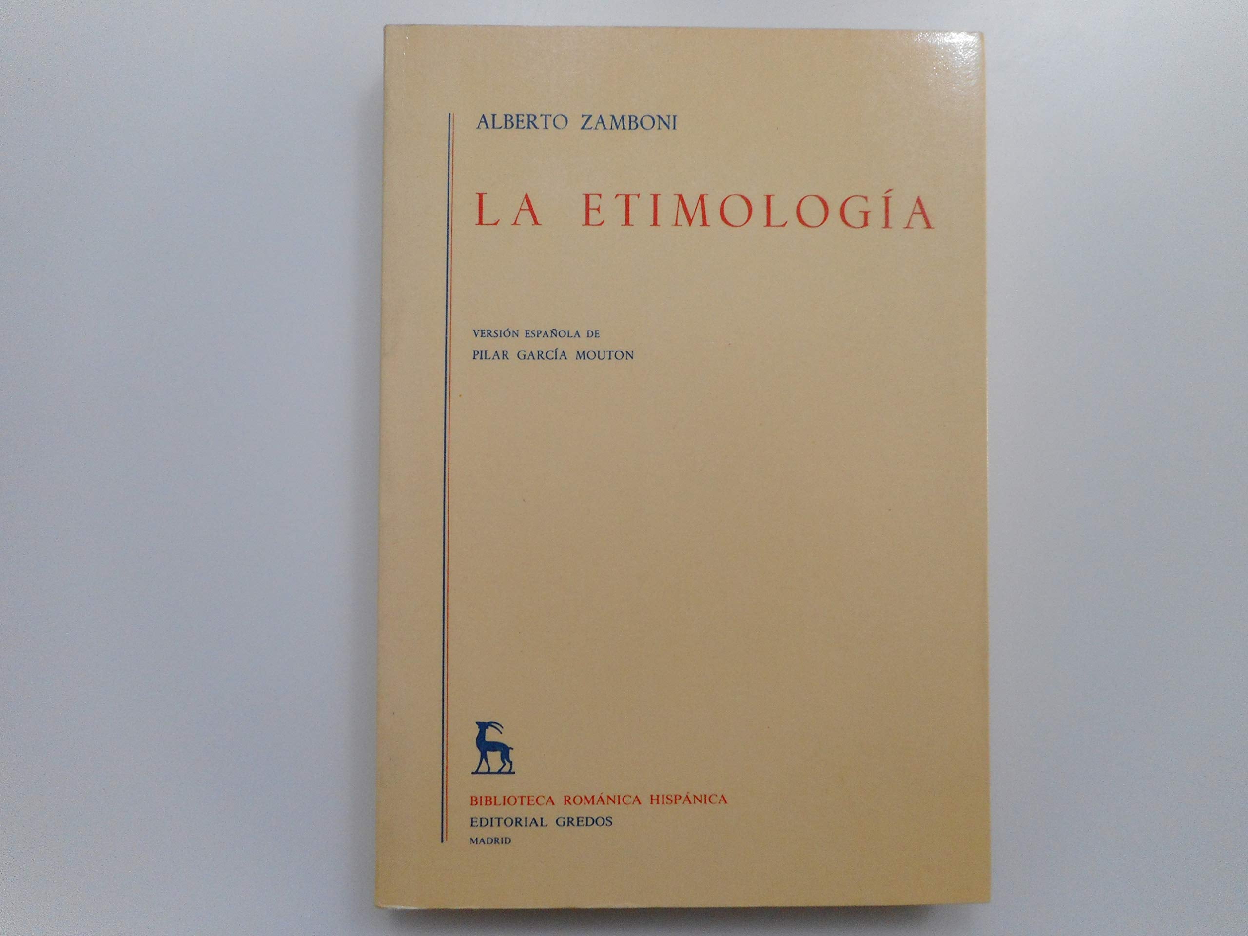 Etimologia (VARIOS GREDOS, Band 358) Social Sciences