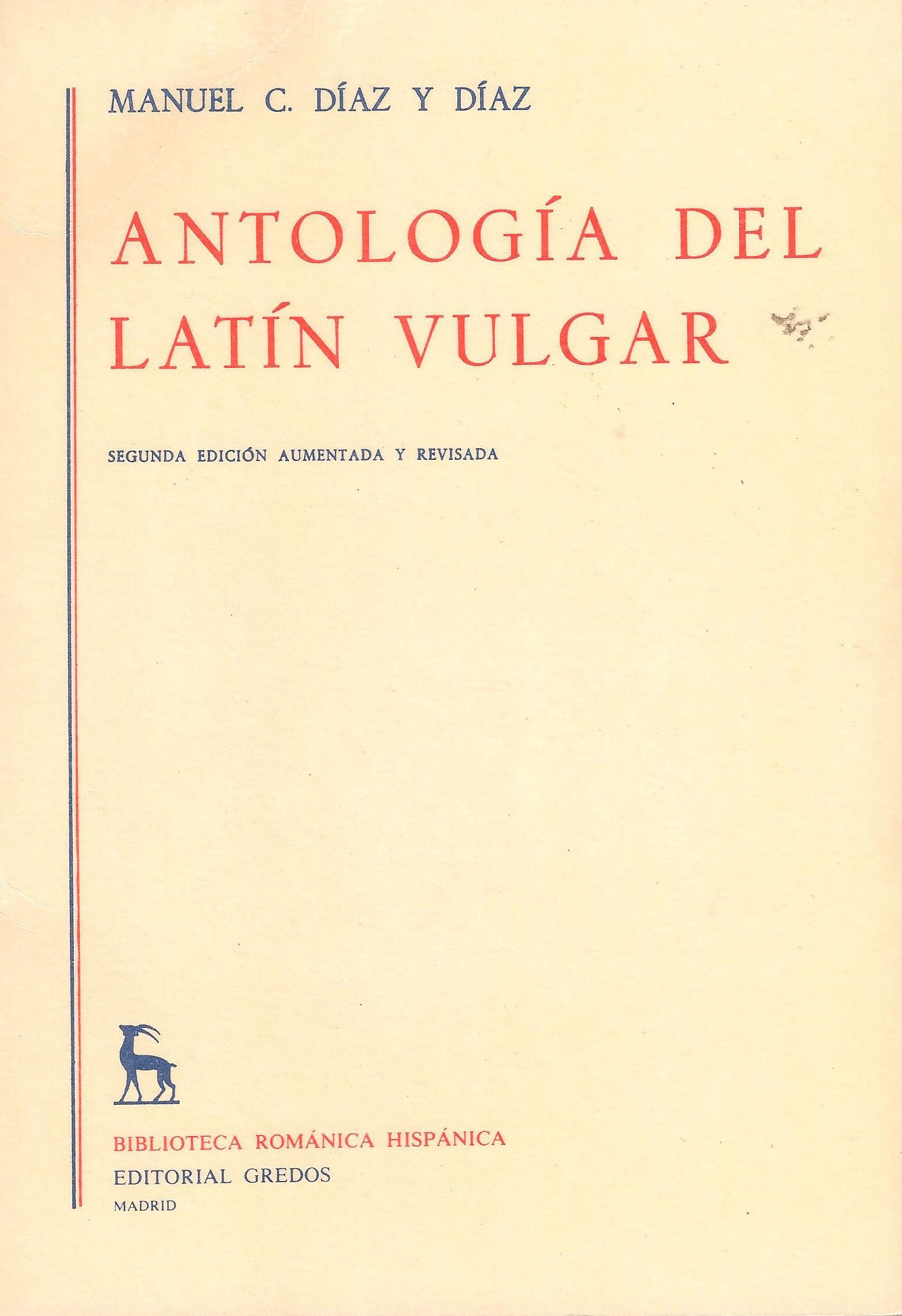 Antología del latín vulgar book
