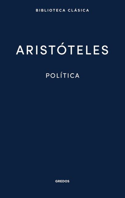 36. Política. Aristóteles Philosophy Books