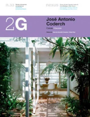 Jose Antonio Coderch: Houses (2G: International Architecture Review Series) Architecture