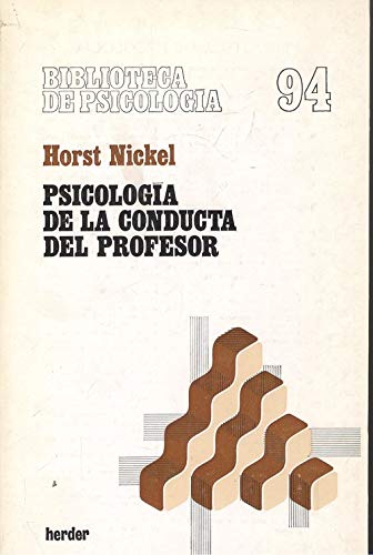 Psicologia de la conducta del profesor book