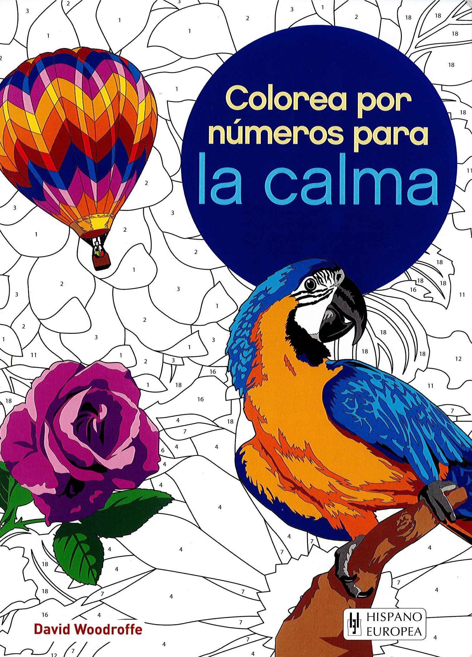 Colorea por números para la calma book