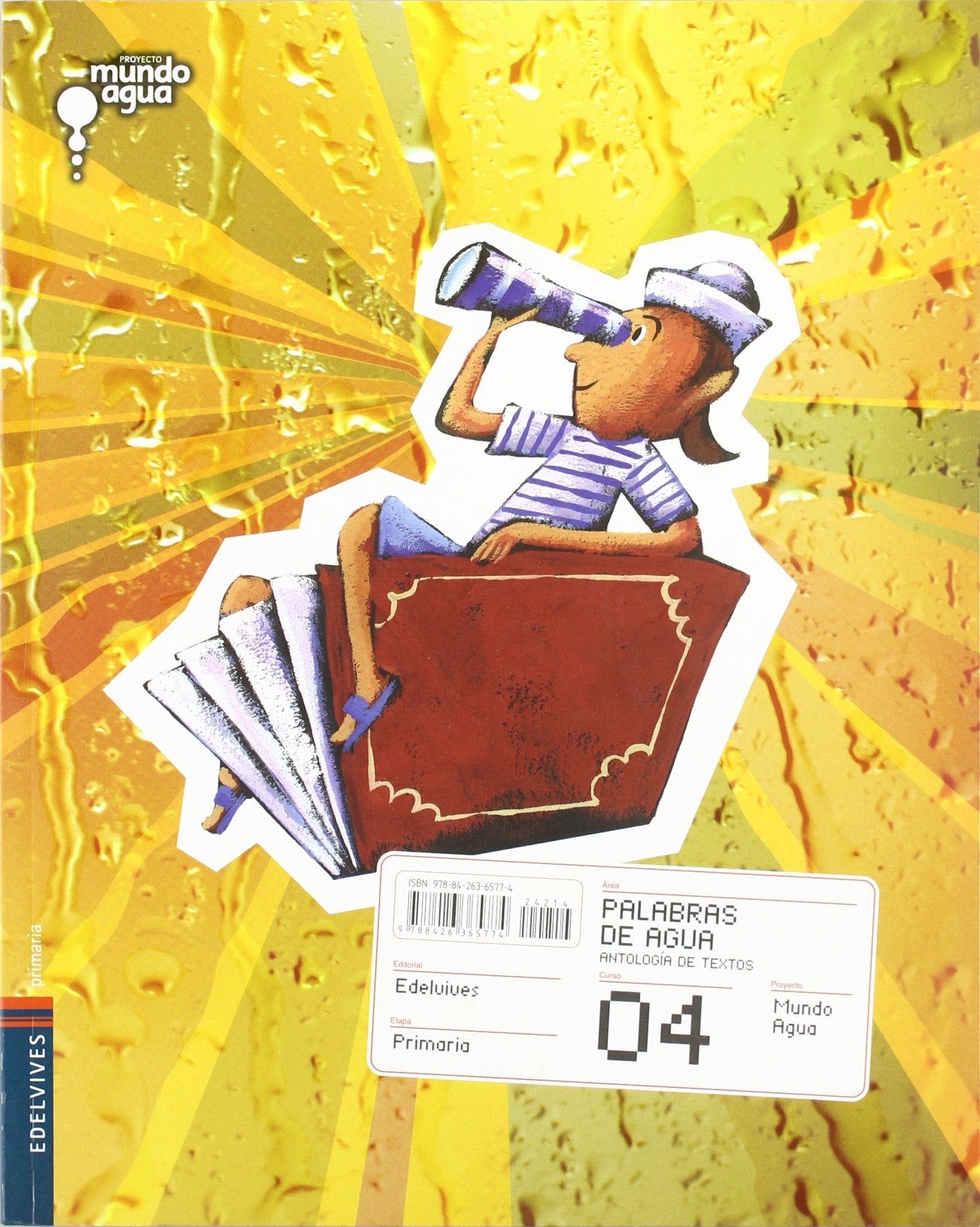 Antología de textos 4º Primaria (Palabras de Agua) book
