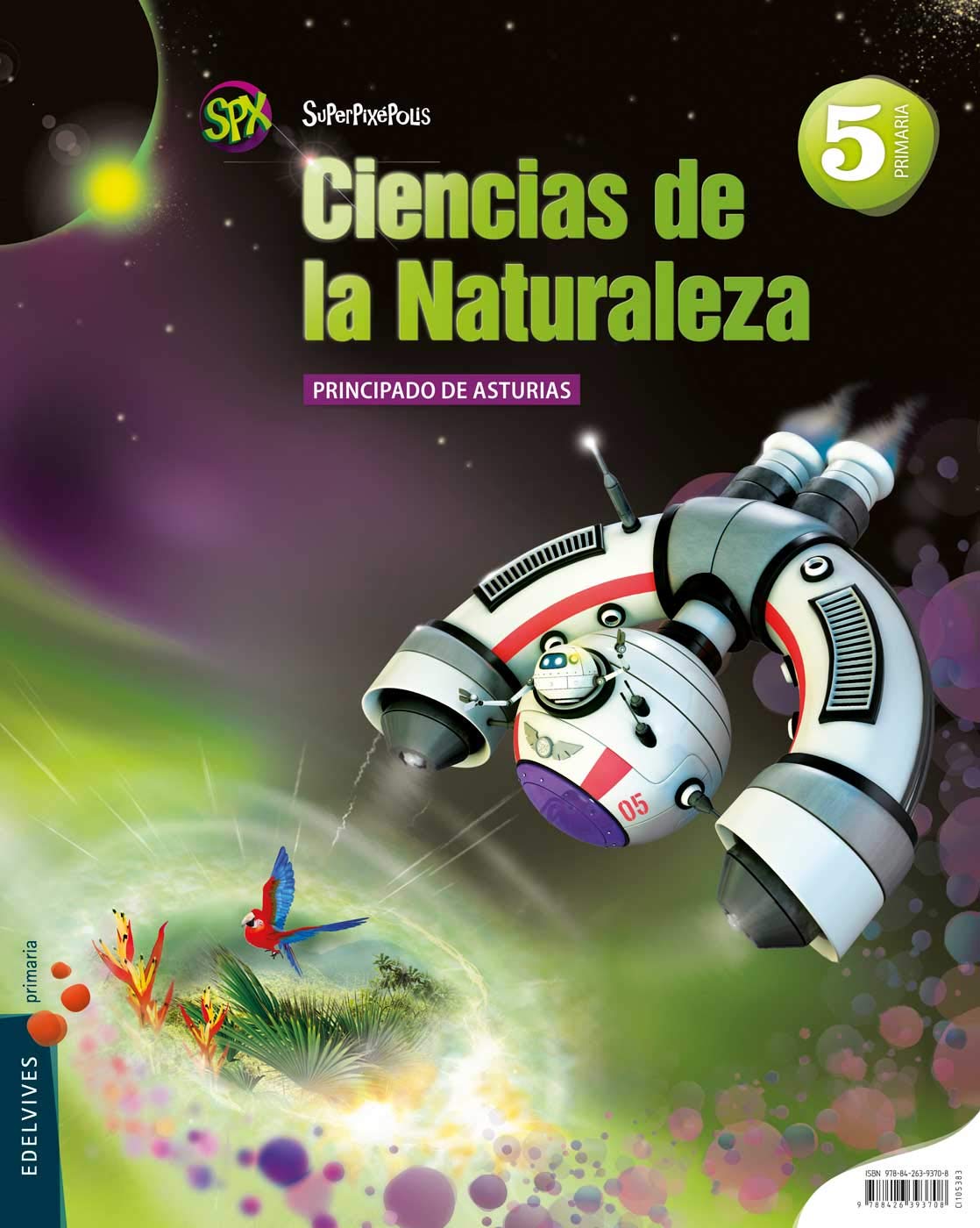 Superpixépolis, ciencias naturales, 5 Educación Primaria (Asturias) book