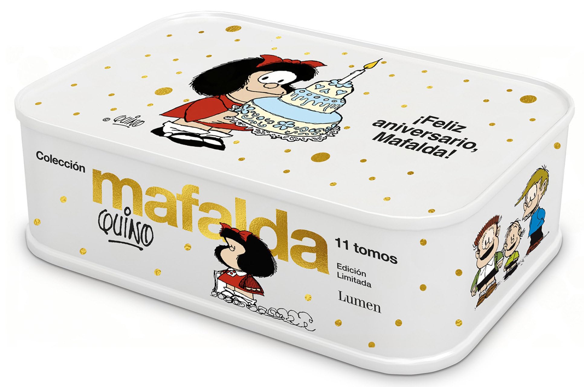 Colección Mafalda: 11 tomos en una caja de lata (edición ¡Feliz aniversario, Mafalda!) (Lumen Gráfica) Manga