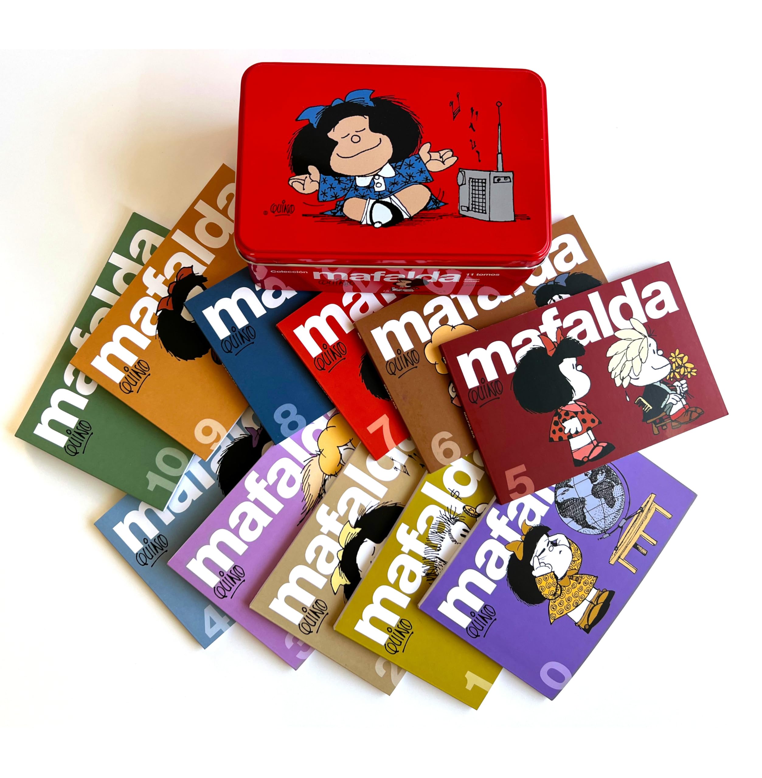 Colección Mafalda: 11 tomos en una lata (Color rojo) (edición limitada): 11 Tomos En Una Lata. Roja (Lumen Gráfica) Manga