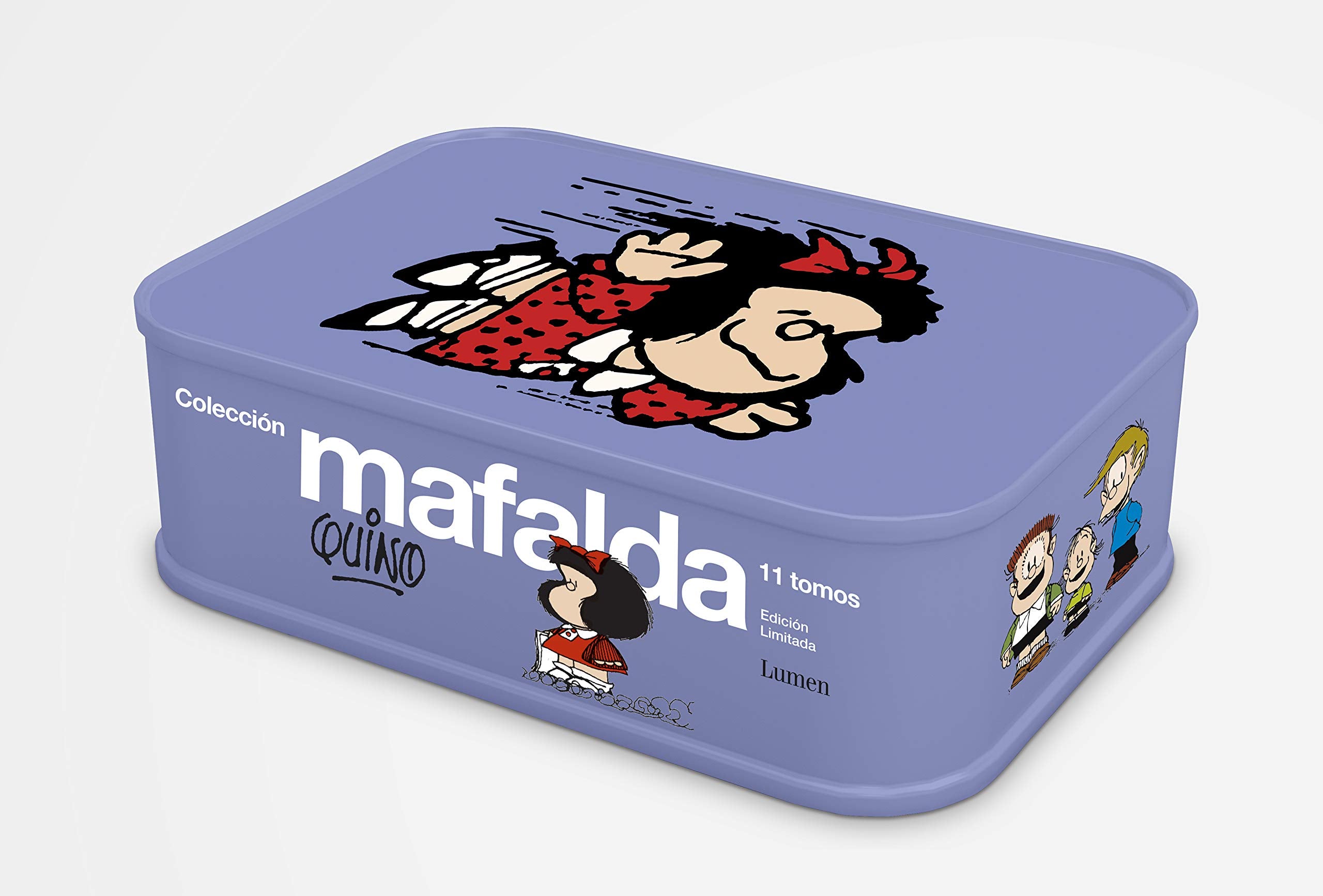 Colección Mafalda: 11 tomos en una lata (Color morado) (edición limitada) (Lumen Gráfica) Manga