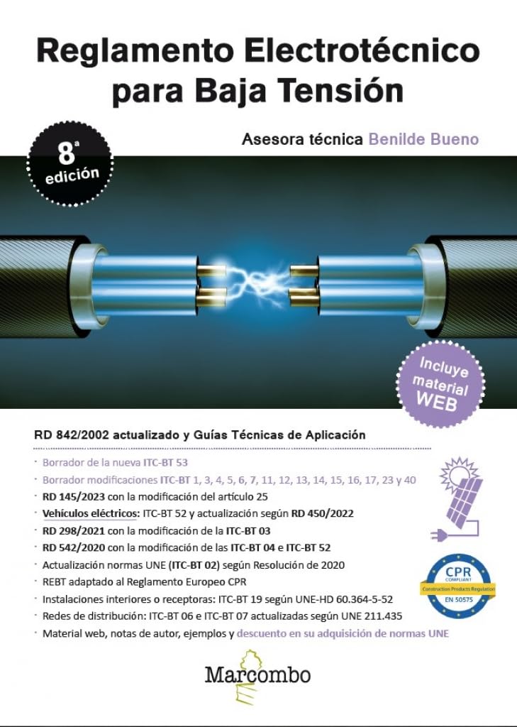 Reglamento Electrotécnico para Baja Tensión 8.ª edición: REBT actualizado septiembre 2024 book