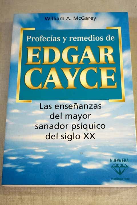 Profecias y remedios de edgar cayce book