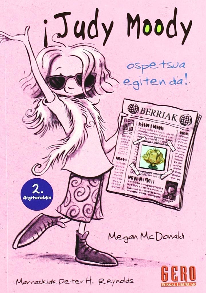 Judy Moody Ospetsua egiten da book