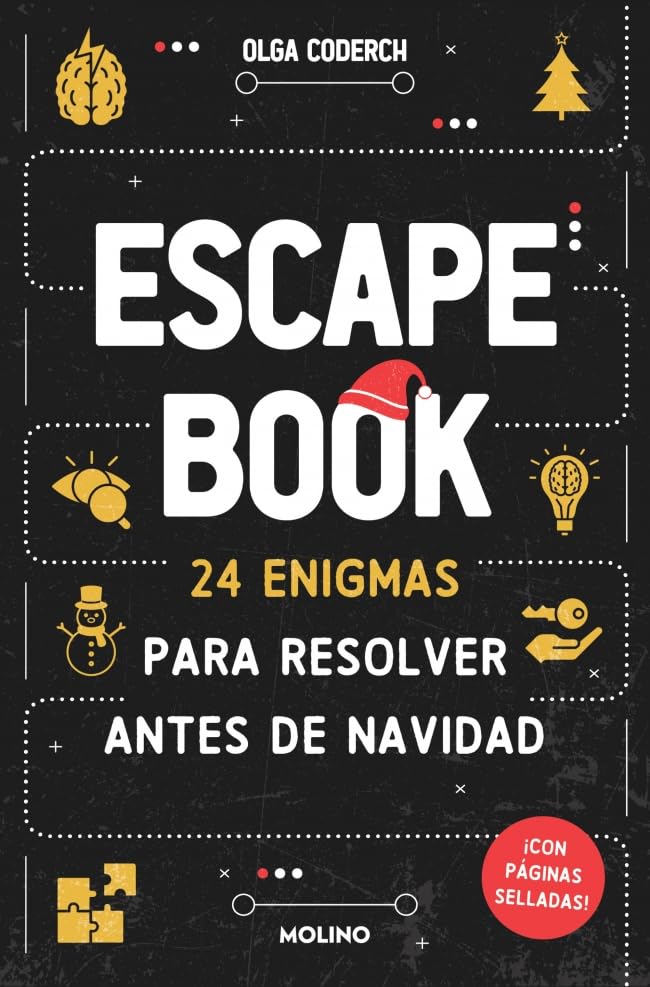 Escape Book: 24 enigmas para resolver antes de Navidad: ¡tu calendario de adviento con páginas selladas! (Ficción Kids) Novels & Short Stories