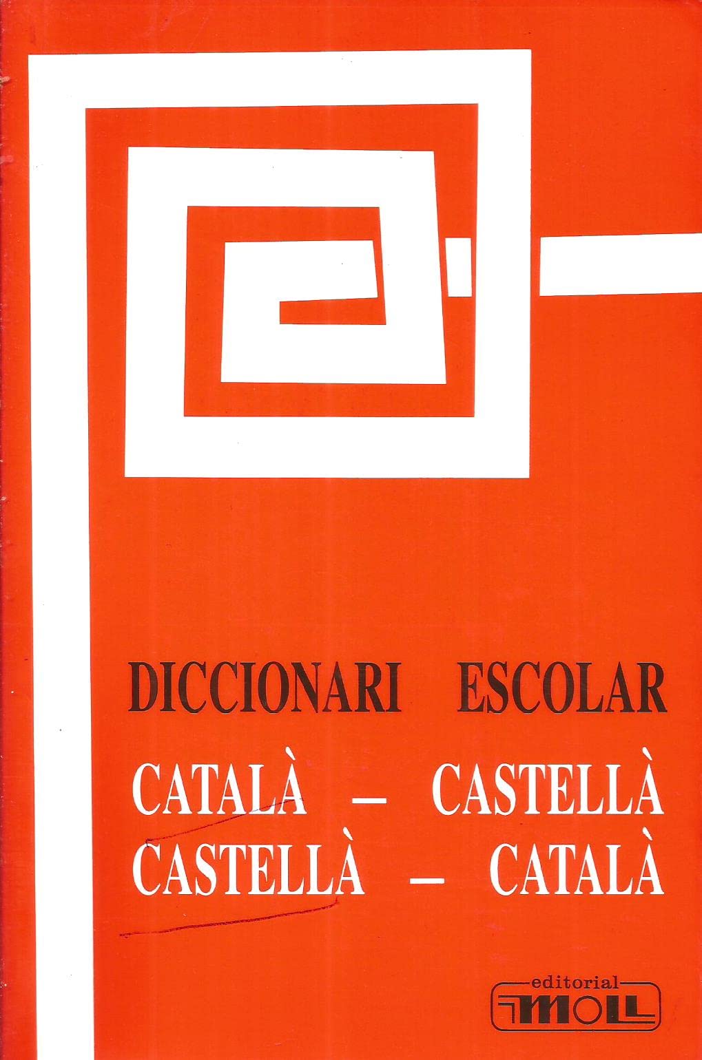 Diccionari escolar català-castellà, castellà-català Books
