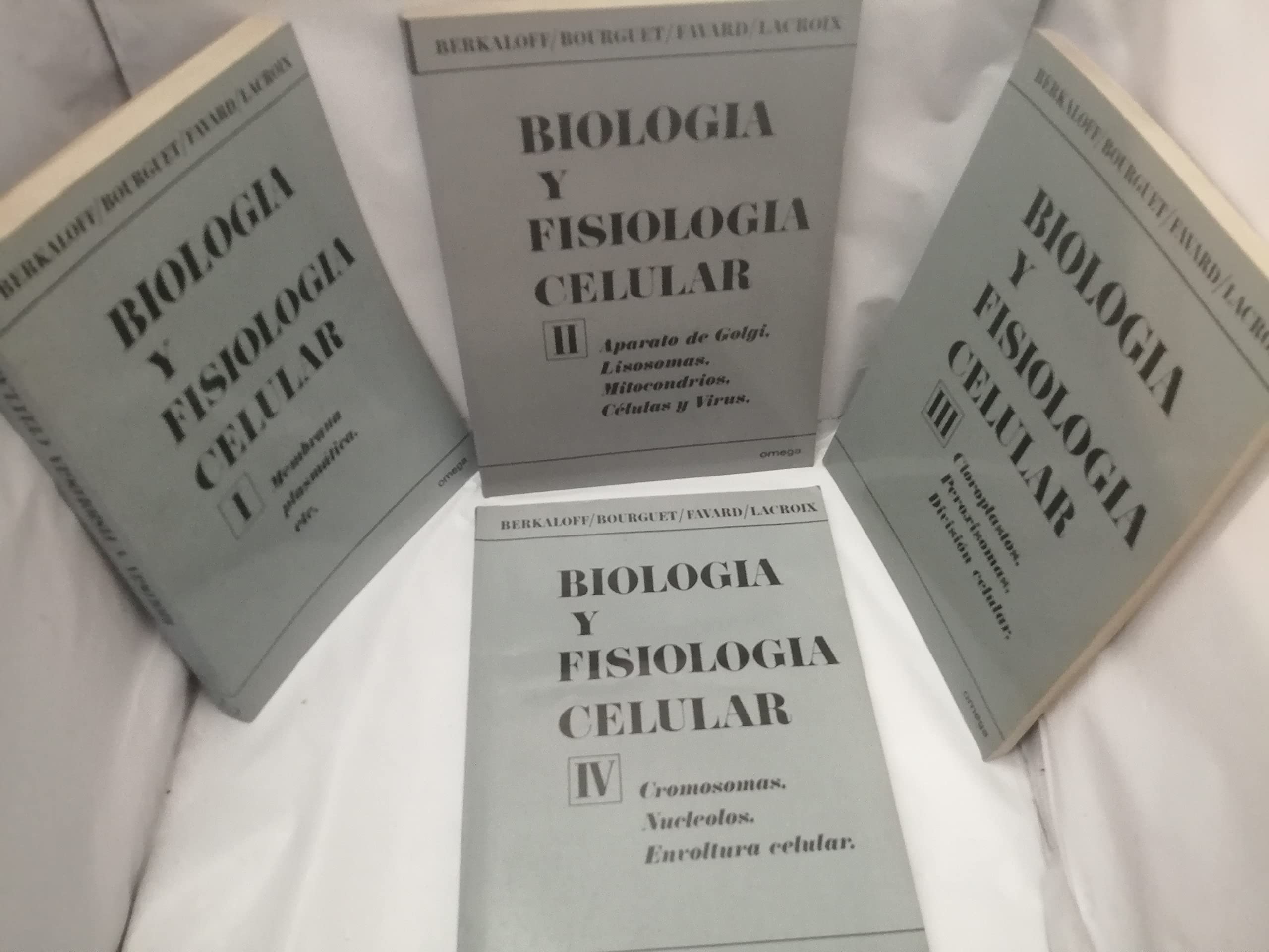 Biologia y fisiologia celular (4 vols) book