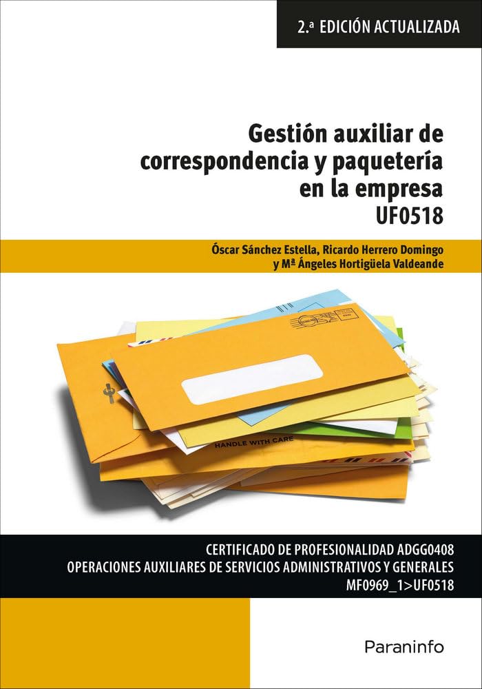 Gestión auxiliar de la correspondencia y paquetería en la empresa book