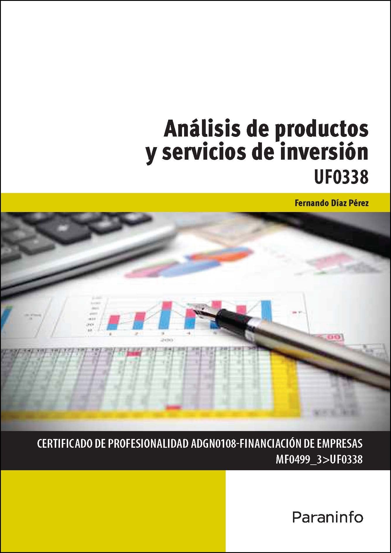 Análisis de productos y servicios de Inversión. Certificados de profesionalidad. Financiación de empresas book