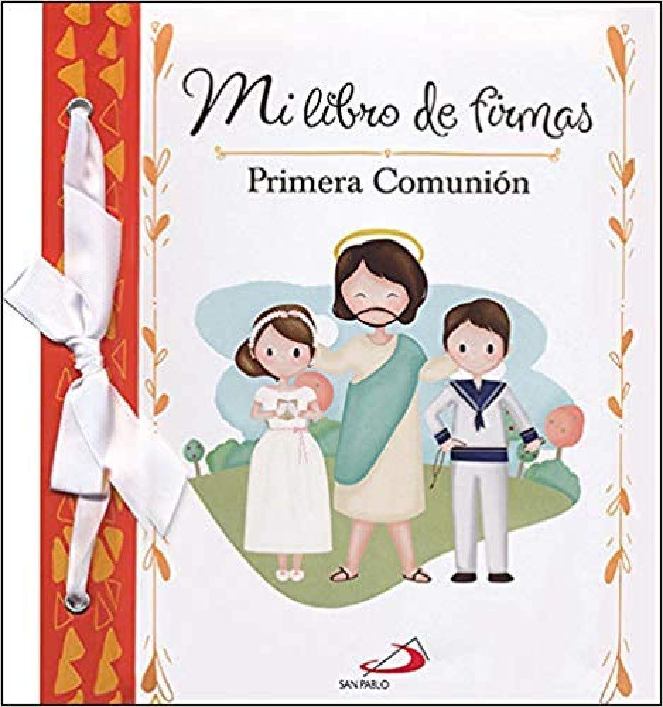 Mi libro de firmas. Mi Primera Comunión (naranja) book