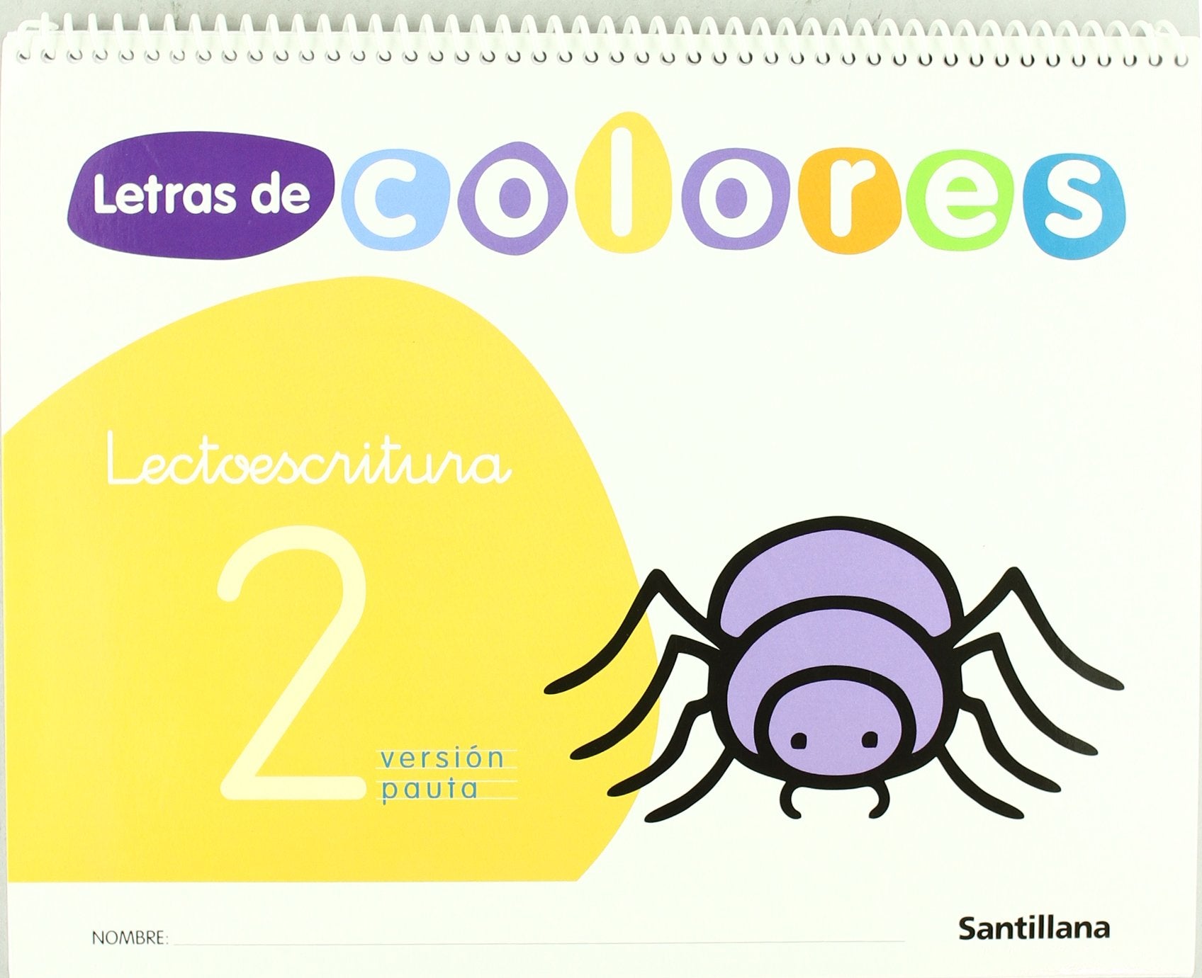 Letras de colores, lectoescritura, Educación Infantil. Cuaderno 2 (pauta) Study Guides