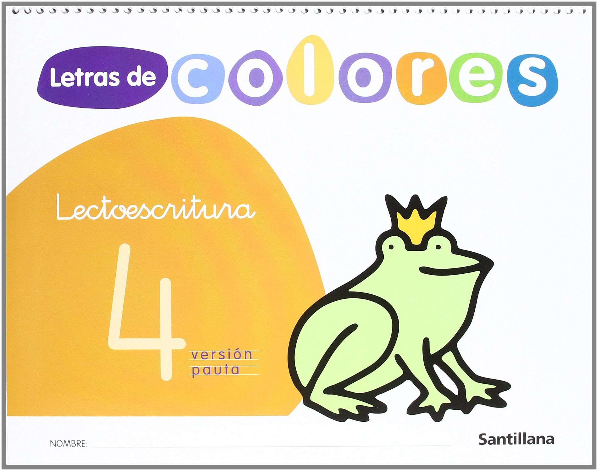 Letras de colores, lectoescritura. Cuaderno 4 (pauta) Study Guides