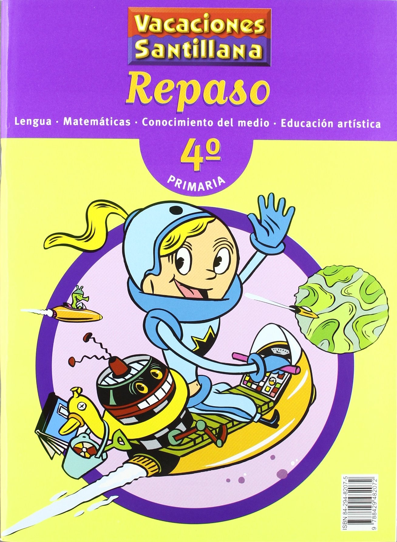 Vacaciones Santillana, lengua, matemáticas, conocimiento del medio, educación artística, 4 Educación Primaria. Repaso Books