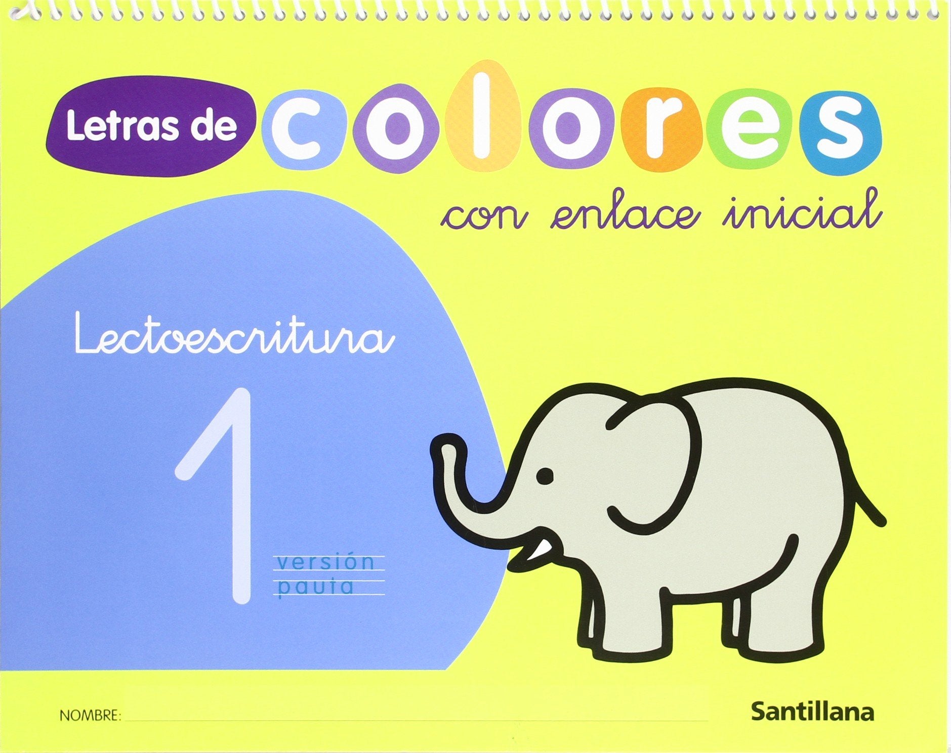 Letras de colores, lectoescritura, Educación Infantil. Cuaderno 1 Study Guides