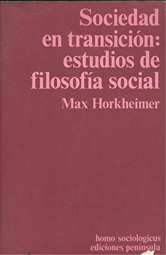 Sociedad en transición: Estudios de filosofía social book