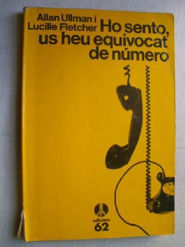 Ho sento, us heu equivocat de número (Seleccions de la Cua de Palla) Contemporary literature