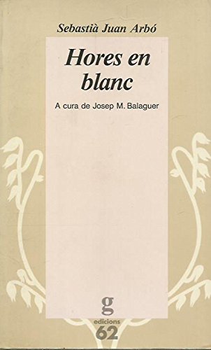 Hores en blanc book