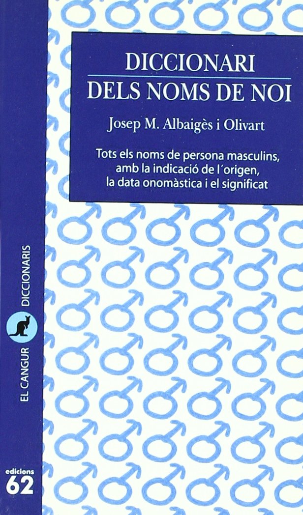 Diccionari dels noms de noi (El Cangur) Reference Books