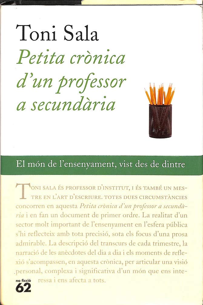 Petita crònica d'un professor a secundària (No Ficció) Books
