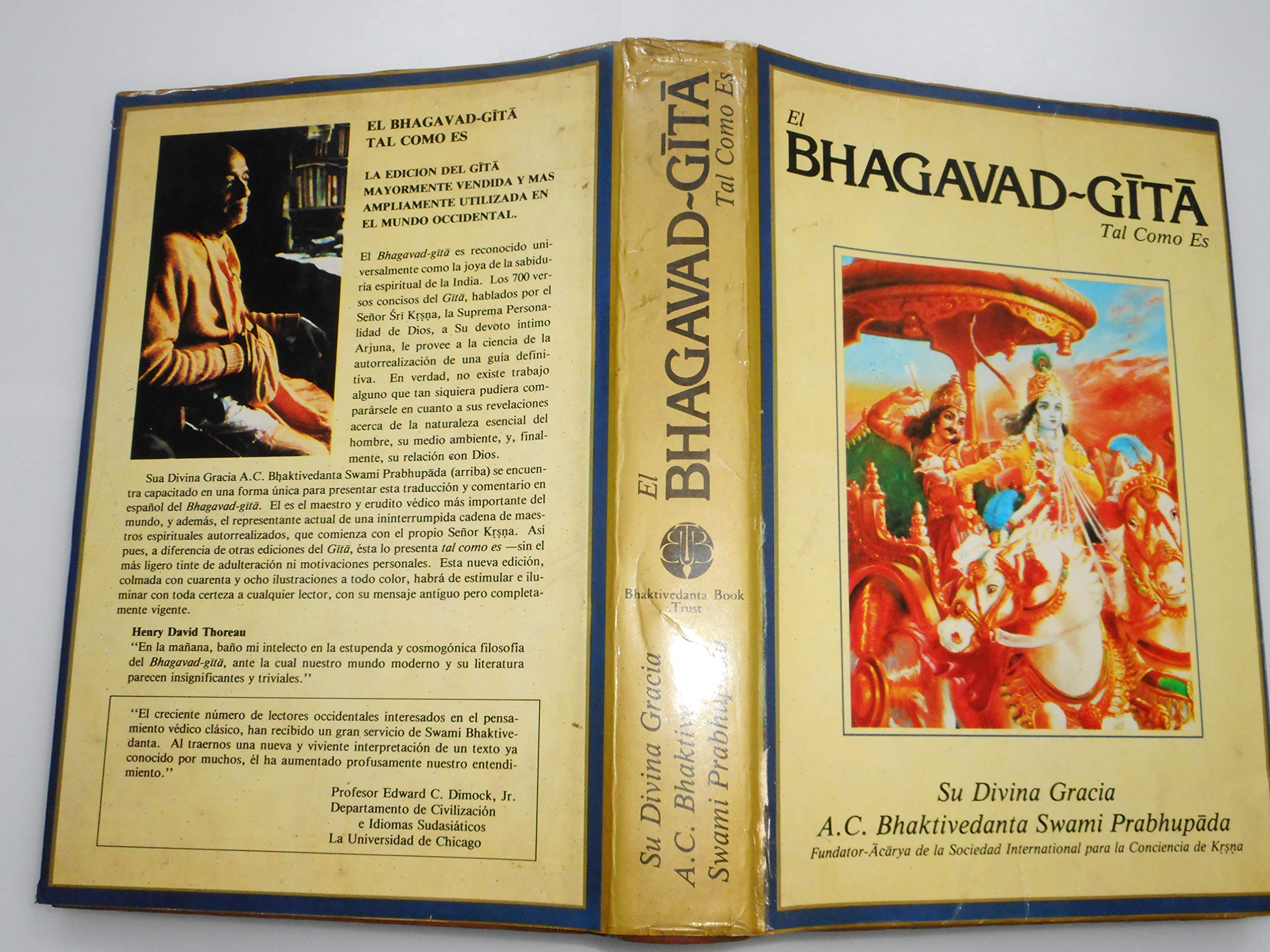 El Bhagavad-Gita, tal como: edición condensada con las traducciones originales y significados esmerados Books