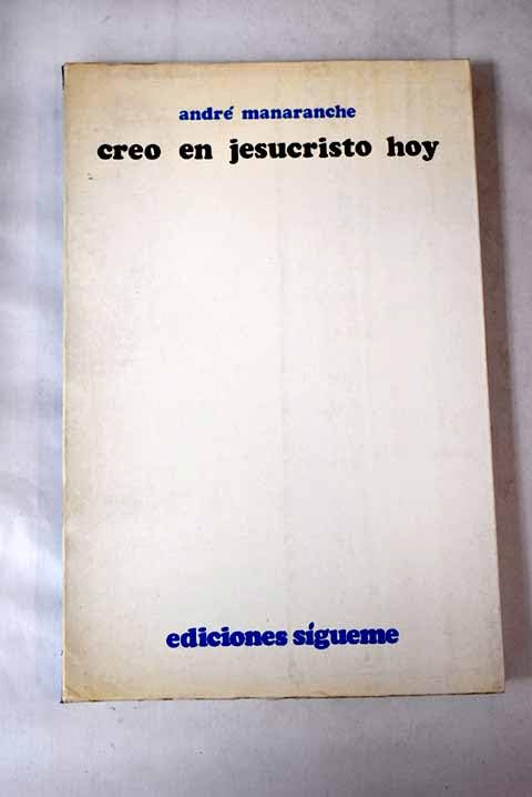 CREO EN JESUCRISTO HOY Books