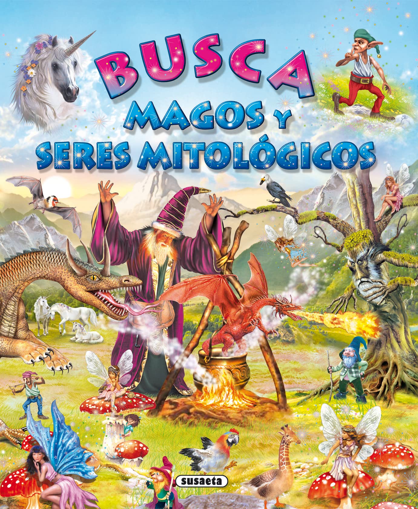 Busca magos y seres mitologicos / Look for magicians and mythological creatures book