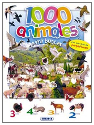 1000 Animales para buscar con pegatinas n. 1 (1000 Pegatinas) book