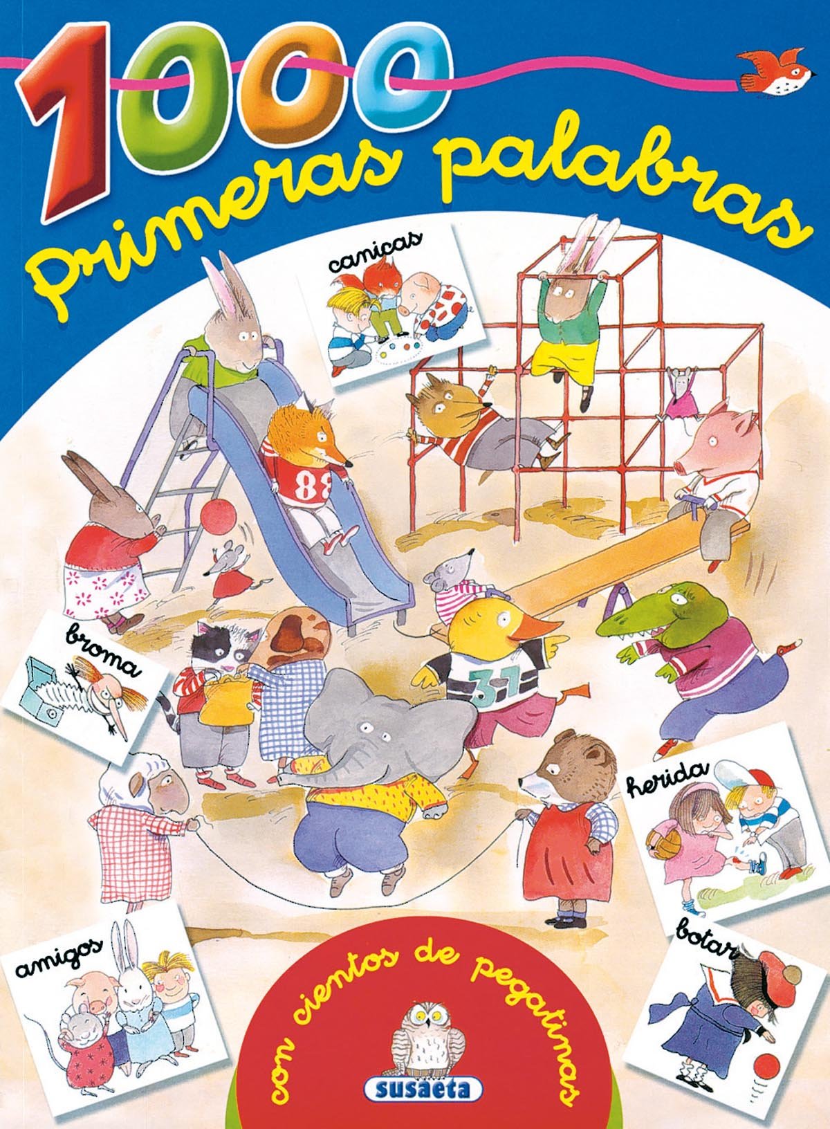 1.000 primeras palabras con cientos de pegatinas book