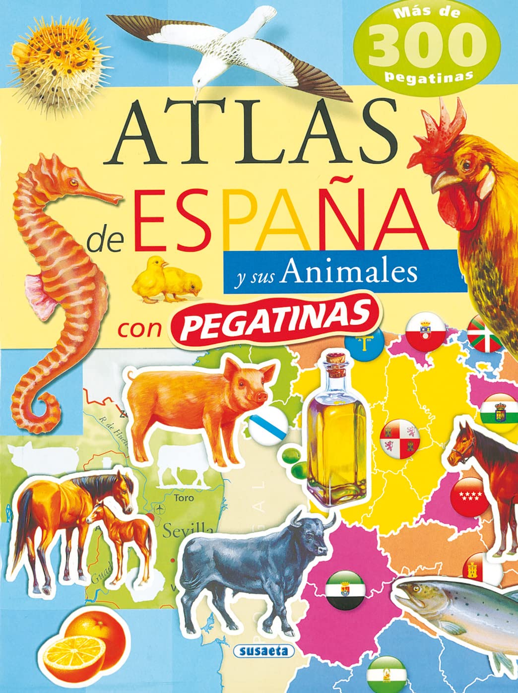 Atlas de España y sus animales (Atlas De Animales Con Pegatina) Non-fiction