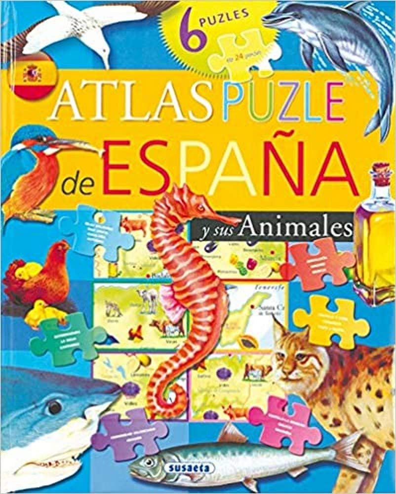Atlas puzle de España y sus animales Social Sciences