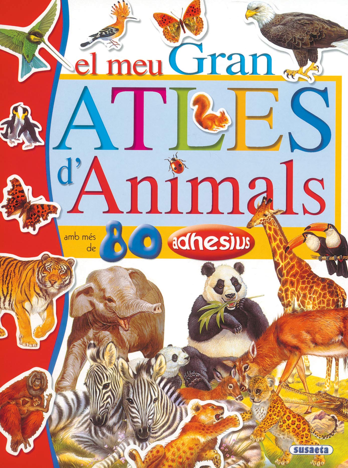 El meu gran atles d'animals amb adhesìus Books