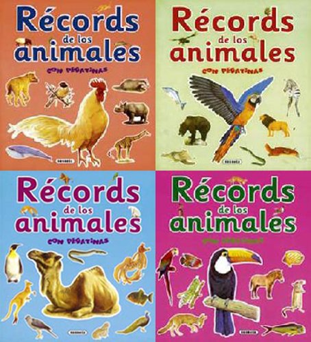 Records de los animales con pegatinas (4 títulos) book