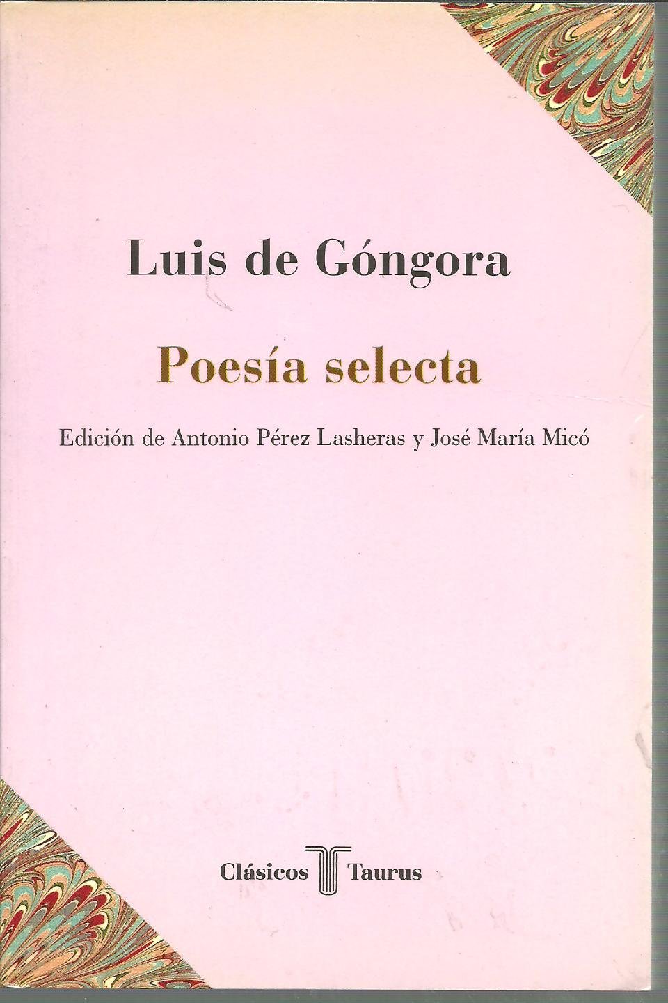 POESÍA SELECTA LUÍS DE GÓNGORA TCL005 CT 5 book