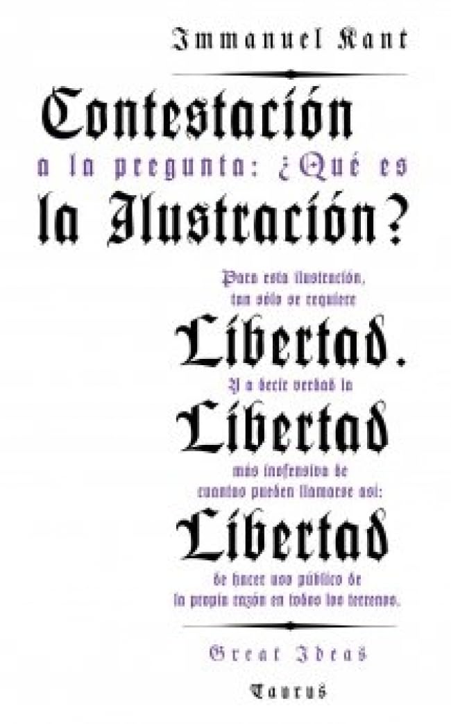 Contestación a la pregunta : ¿qué es la ilustración? (Great Ideas, Band 8) Philosophy