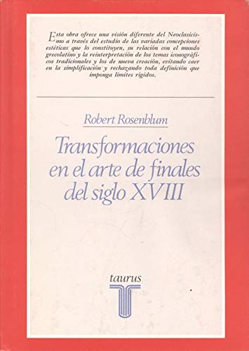 Transformaciones en el arte de finales del siglo XVIII Books