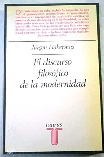 El discurso filosofico de la modernidad book